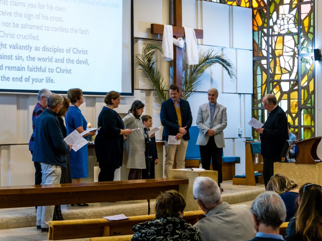 Making baptismal promises Sunday 8 April