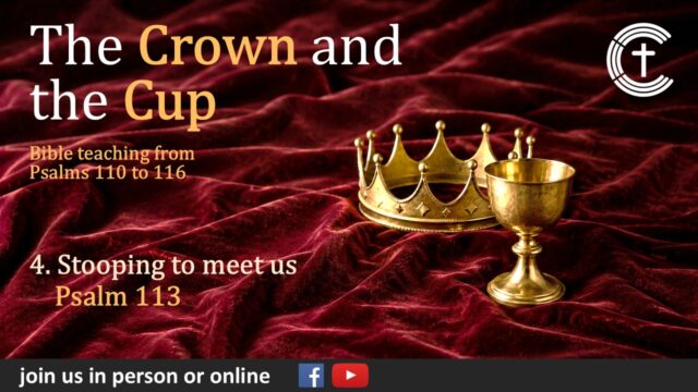 4. Stooping to meet us
